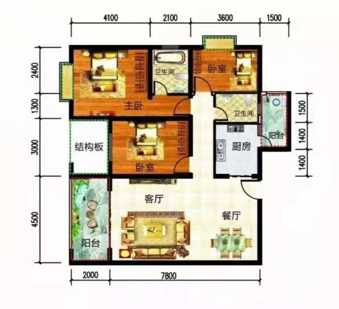 麒麟区南片区精装3室2厅2卫二手房出售13