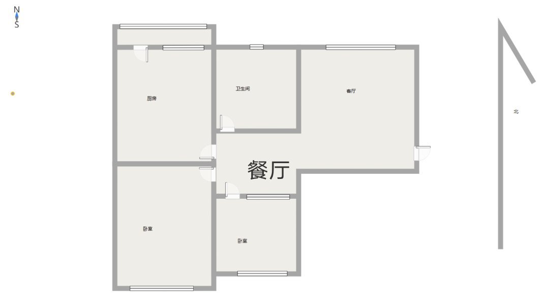 新民小区,新民小区 2室1厅1卫0阳台精装 使用面积大楼层好8