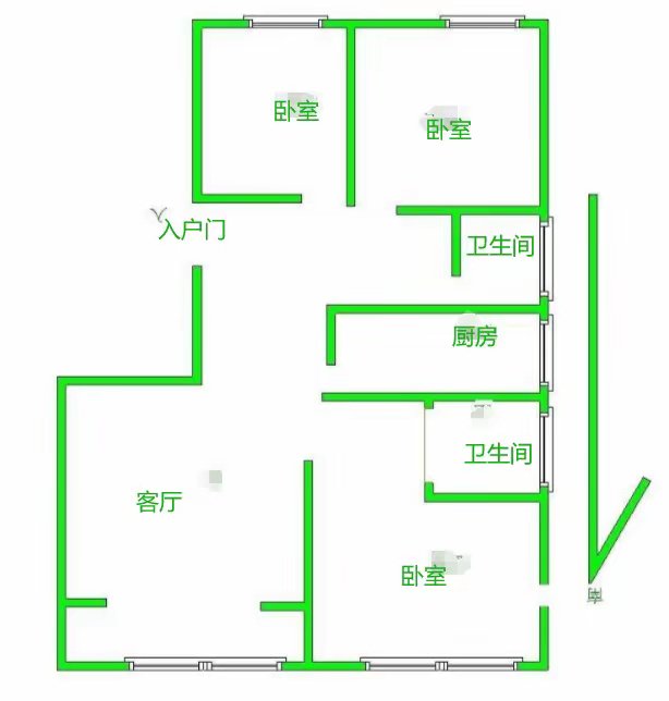 东昌府区东昌府毛坯3室2厅1卫二手房出售8