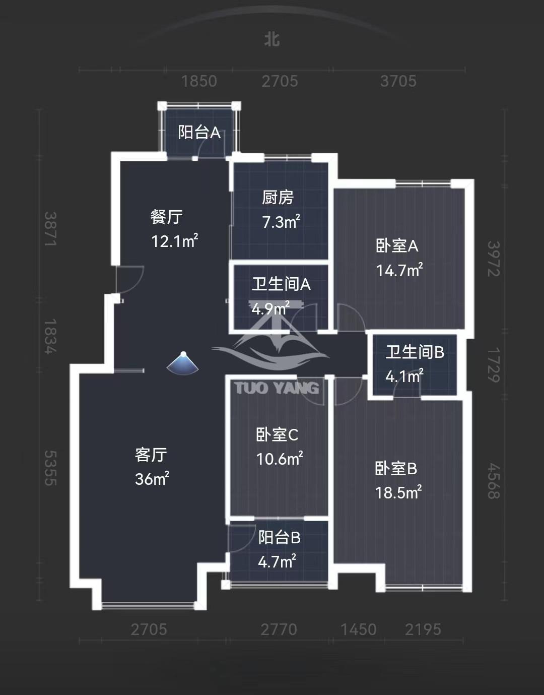 松北区松北精装3室2厅2卫二手房出售10