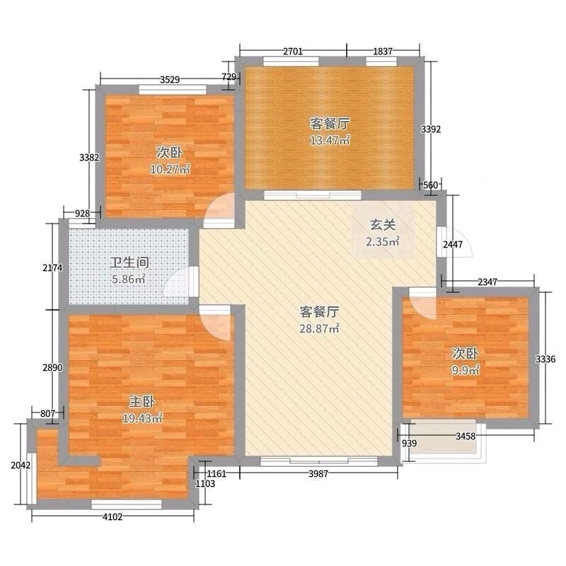 龙口市东城区精装3室2厅1卫二手房出售12