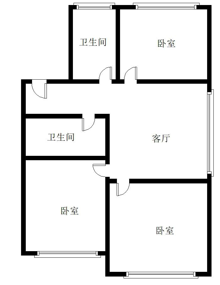 延吉市中心区毛坯2室1厅1卫二手房出售9