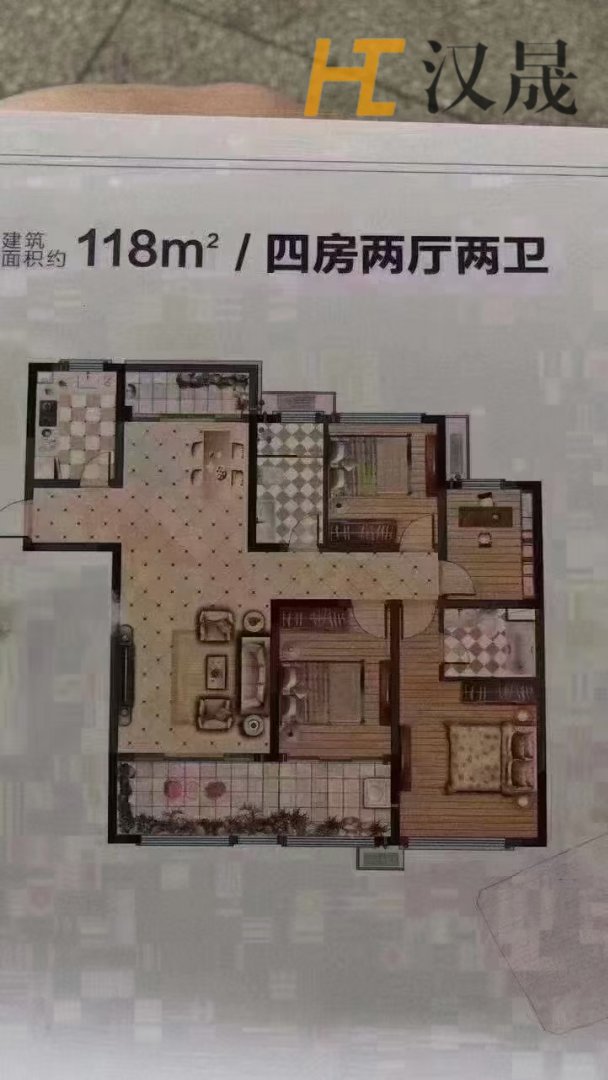 南北通透,4室2厅2卫2阳台全南,户型非常棒,有户型为证-壹号公馆二手房价