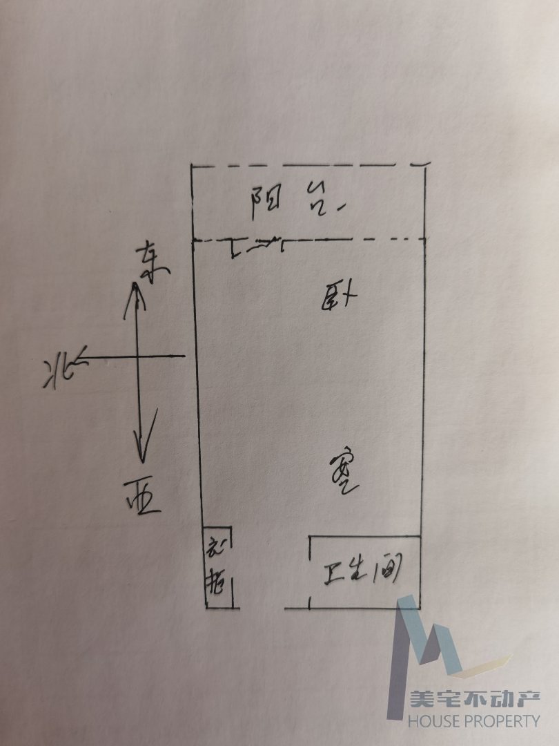 北欧青年城北楼,精装一室，拎包入住，看房方便10