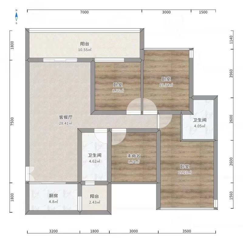 麒麟区南片区普通3室2厅1卫二手房出售13