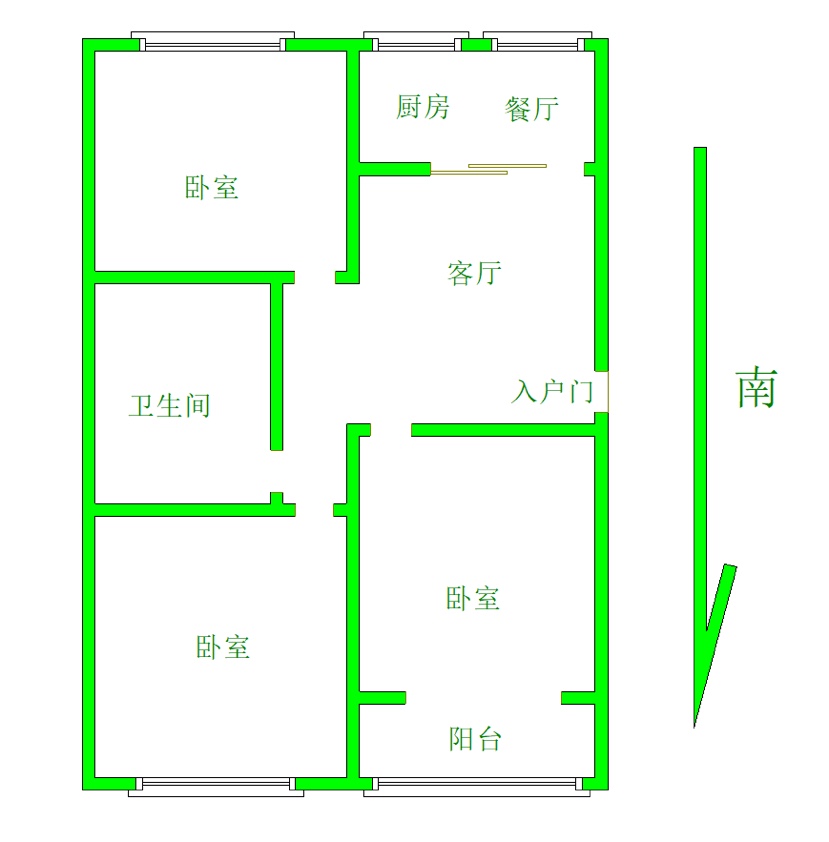 城区城区普通3室1厅1卫二手房出售10