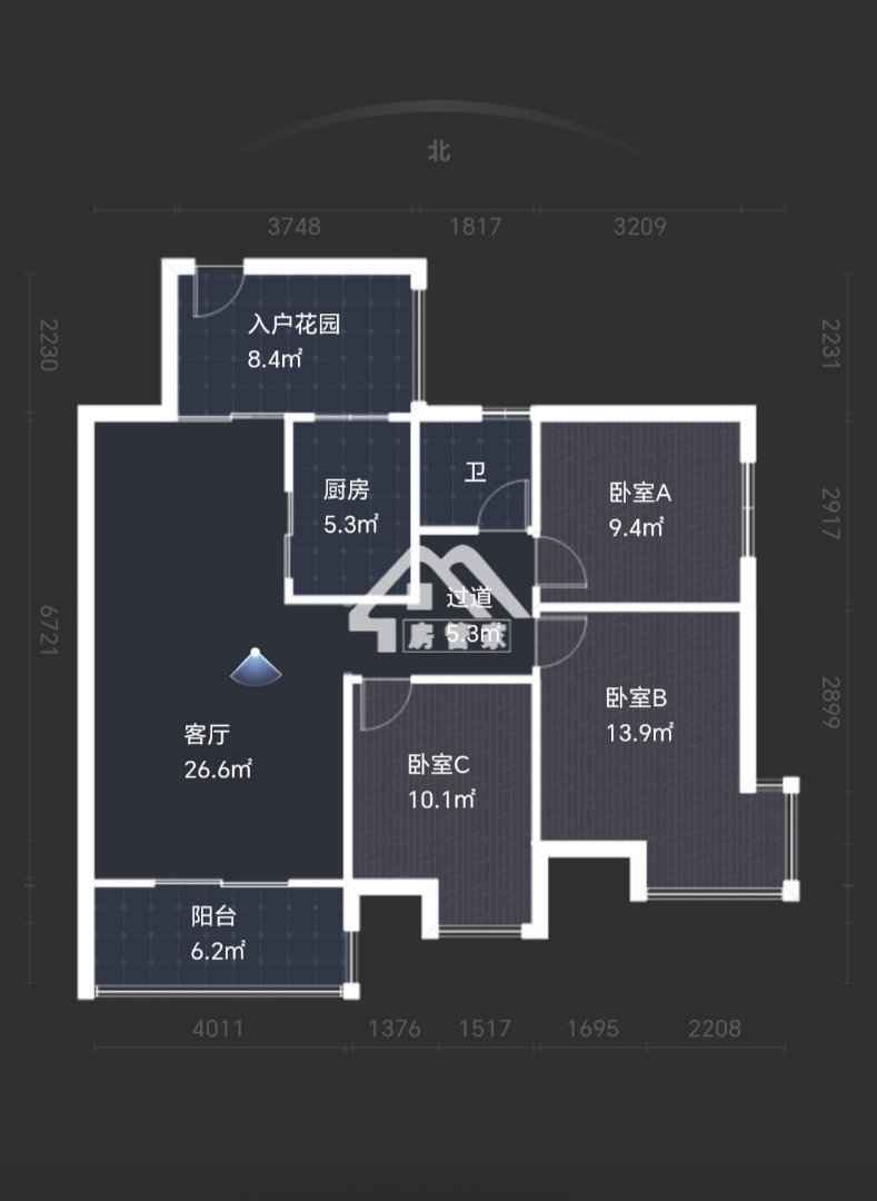 慧川汉江明珠3室2厅1卫精装出租14