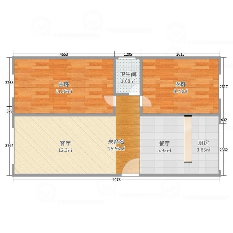 麒麟区西片区精装2室2厅1卫二手房出售11