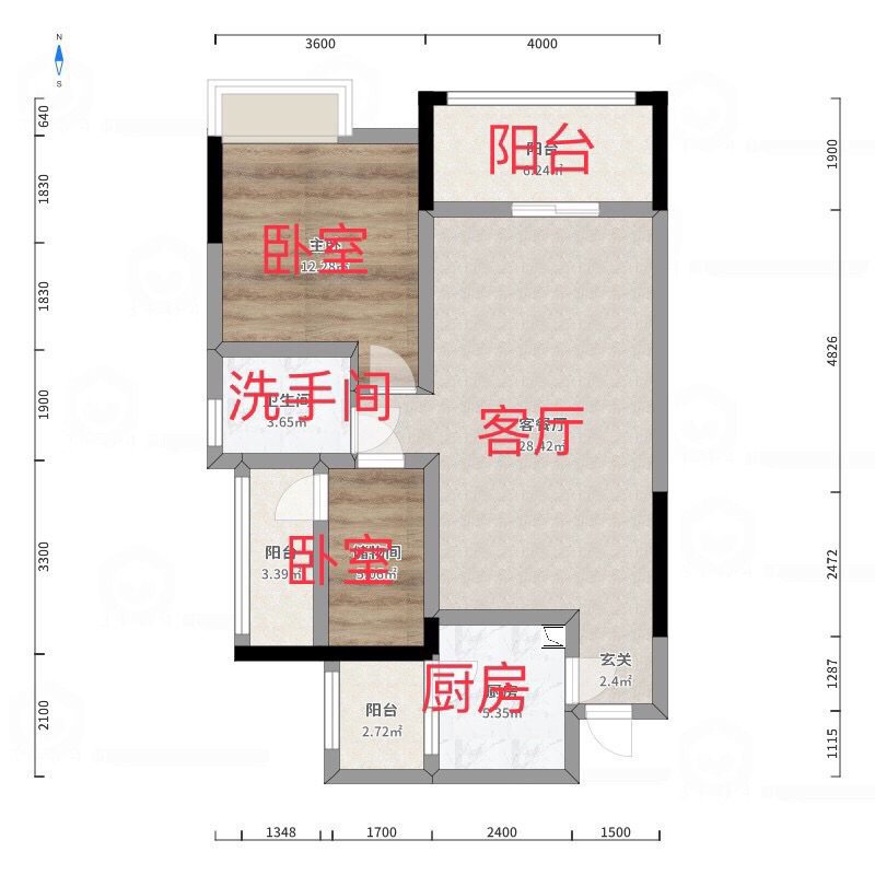 沿滩区沿滩新城普通2室1厅1卫二手房出售13