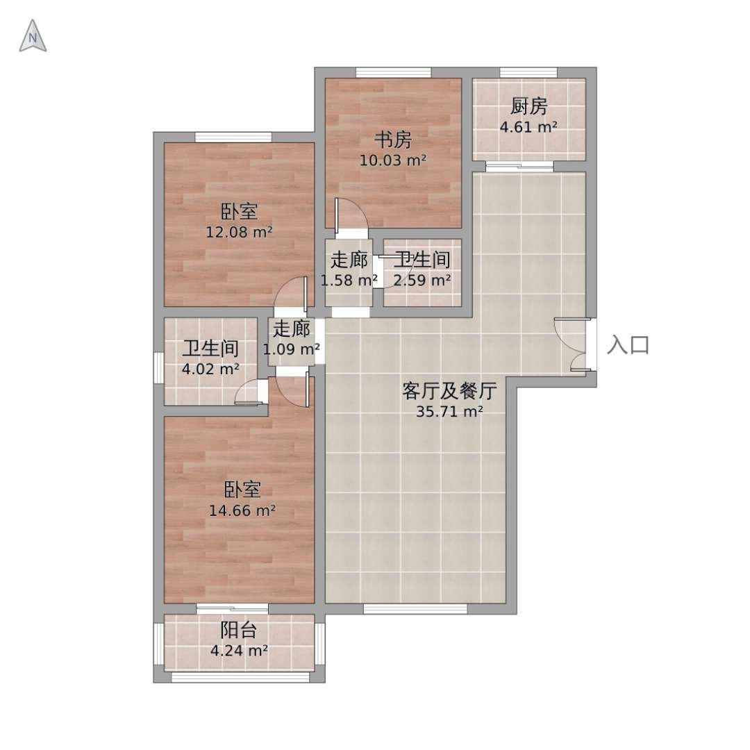 麒麟区城中精装3室2厅2卫二手房出售12