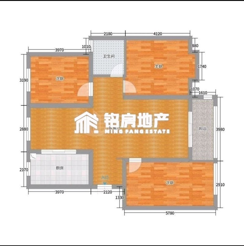 晶都学府3室2厅1卫朝南精装出租11