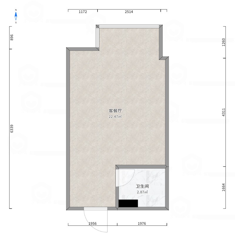 西湖区朝阳洲街道普通1室1厅1卫二手房出售11