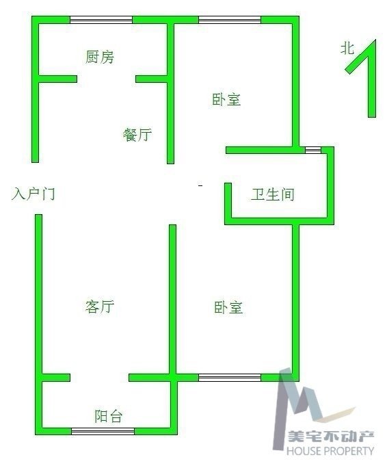 临渭区城西精装2室2厅1卫二手房出售9