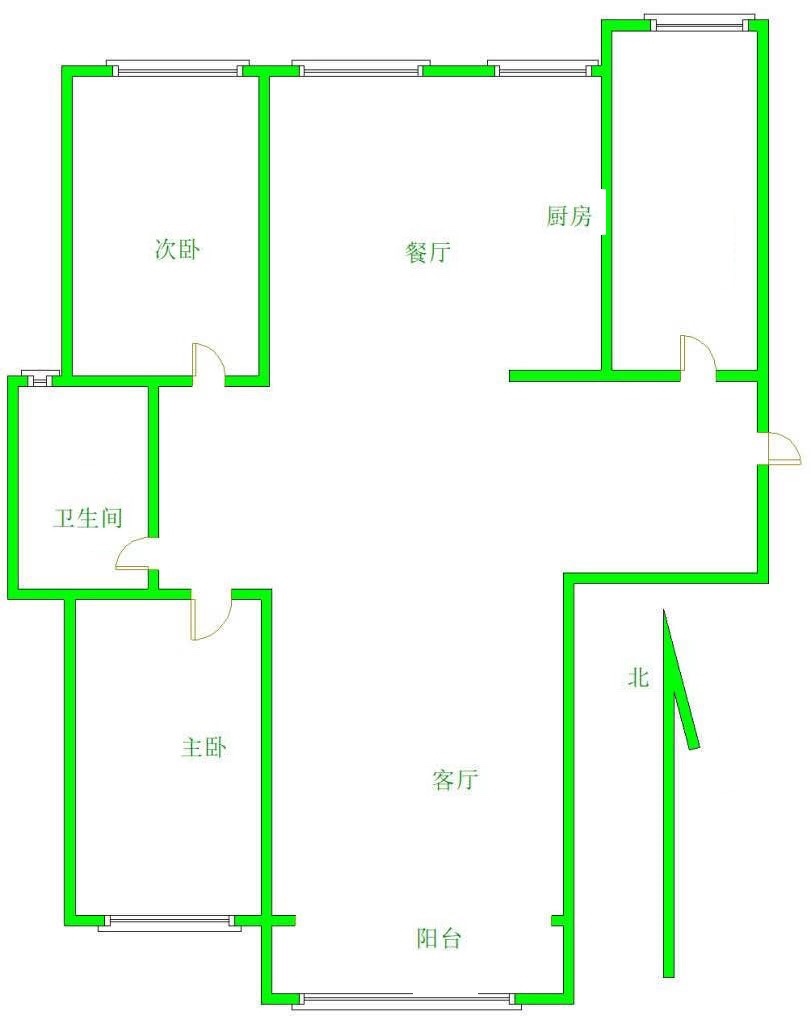 盐湖区空港南区精装3室2厅1卫二手房出售9