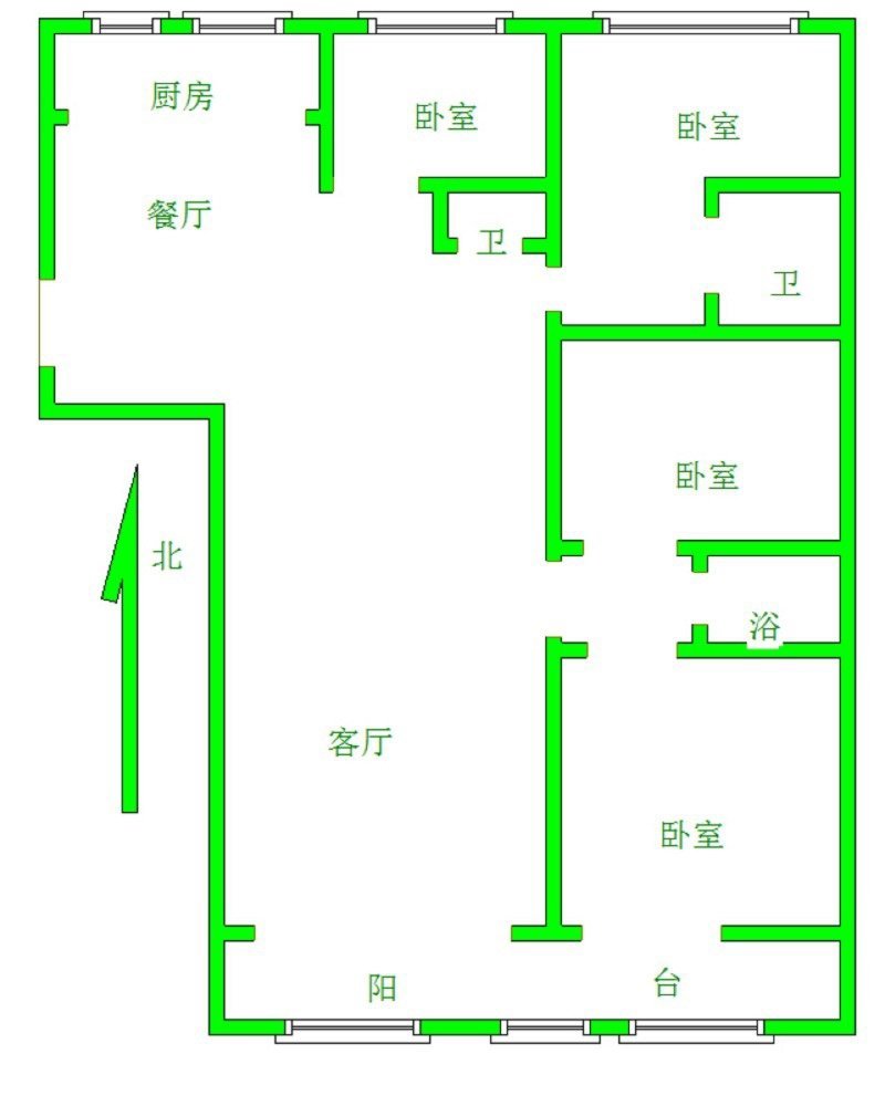 德城区经济开发区精装4室2厅3卫二手房出售14