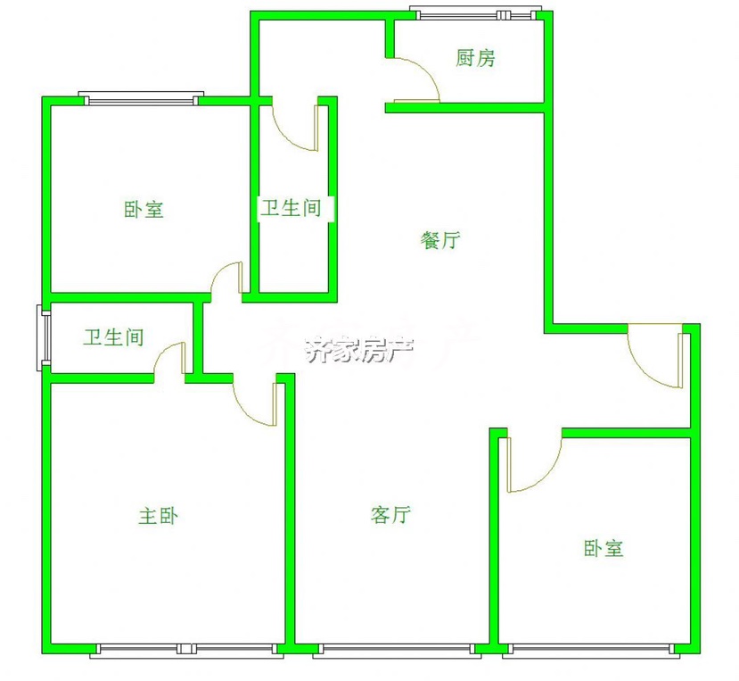 蜀锦苑,三中附近3室2卫精装修出租，拎包入住13