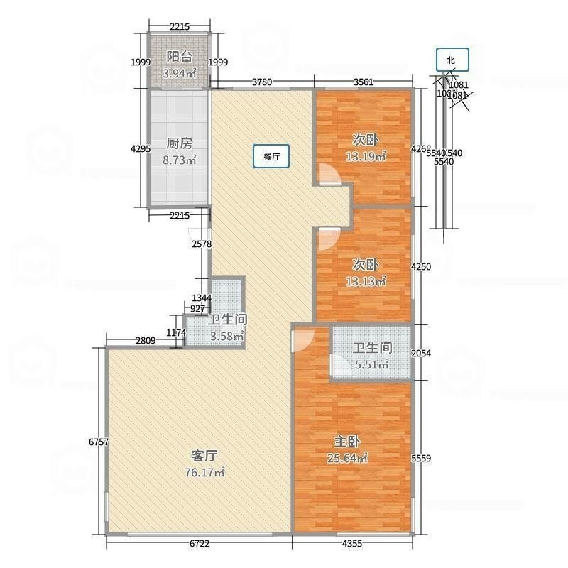 东胜区市中心精装3室2厅2卫二手房出售11