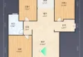高区一中一小金猴圣海名居带地下车位，草厦子，三室精装修拎包入13