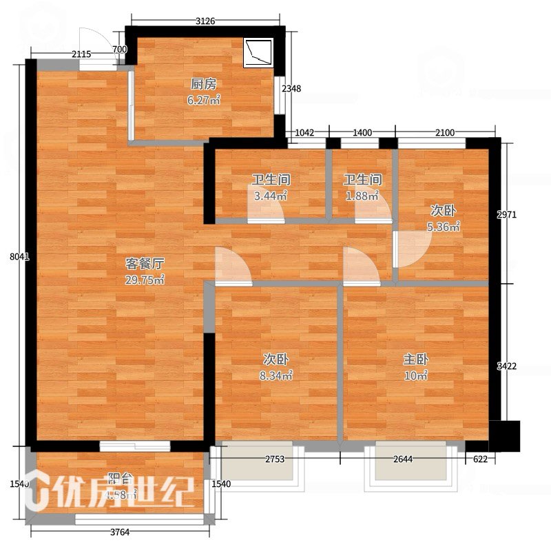 建发天行玺院,建发天行玺院 3-2-2-1 精装再加装15万 基本未住13