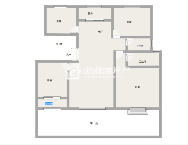 万盛公馆,未来市中心 万盛公馆 带东南110平方超大露台14