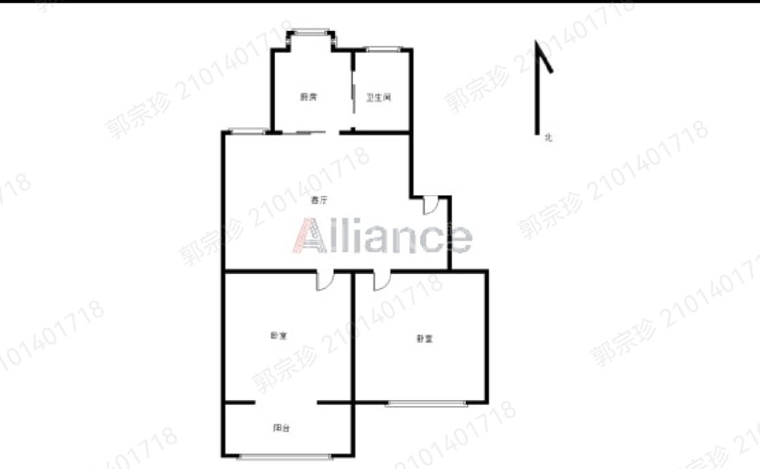 纺织新村,纺织新村2室1厅1卫1阳台，干净整洁，随时入住4