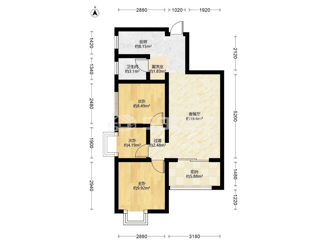 工业中路,工业中路，西江悦对面，电梯房，3室1厅，中档装修，55万9