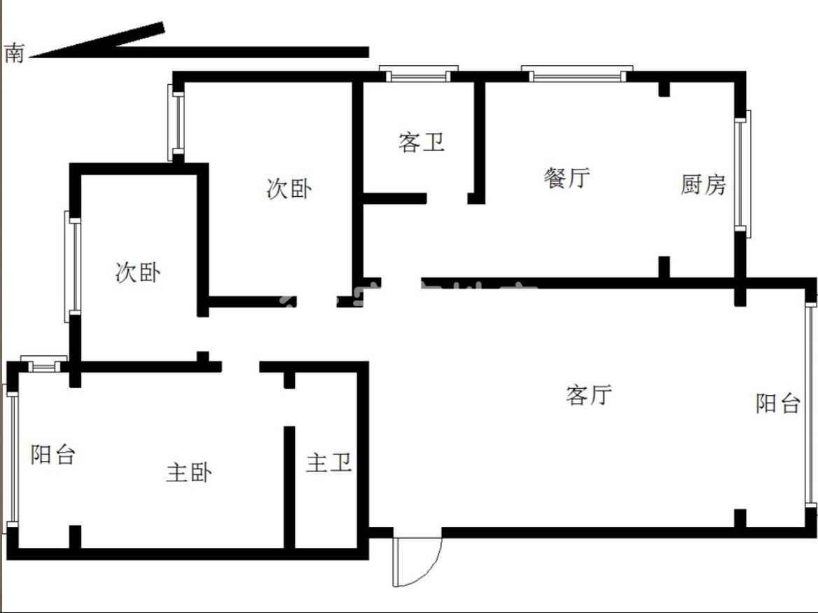 盐湖区空港南区毛坯3室2厅2卫二手房出售13