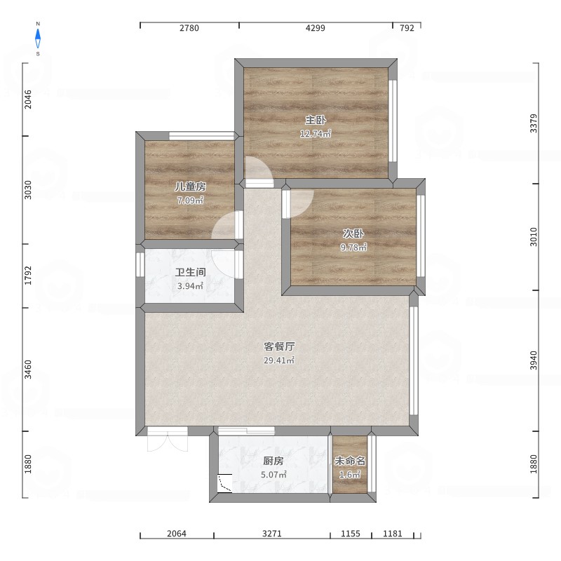 邦泰大学城1号,大学城 小高层 家具家电齐全拎包入住11