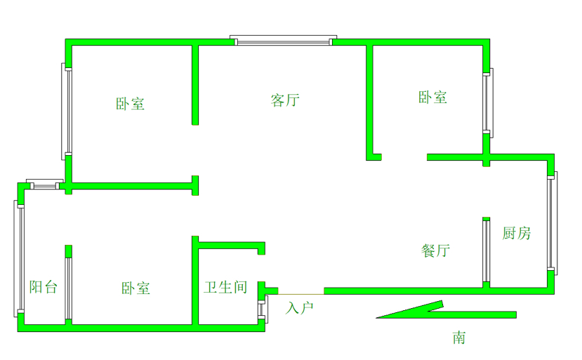 液压厂家属院,液压厂 精装三居 。10