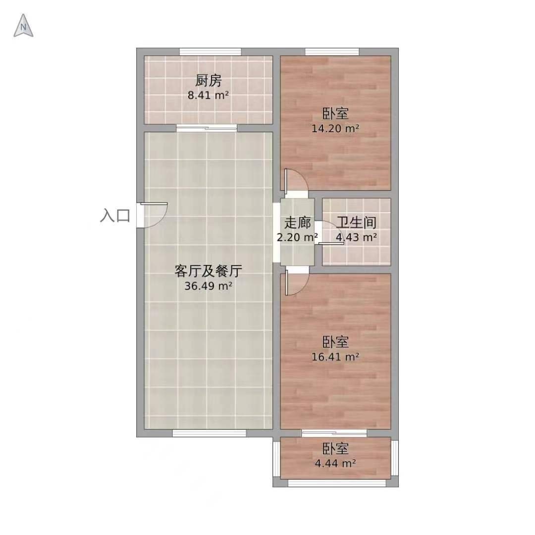 雄业佳园2室2厅1卫朝南北普通出租14