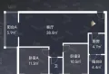精品好房，海德理想城2室2厅1卫1阳台，房主急售9