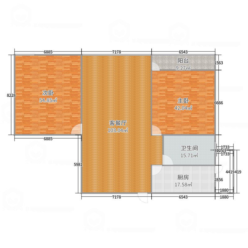 长兴99号公馆,精装2室2厅1卫1阳台急租,是您租房的不二之选12