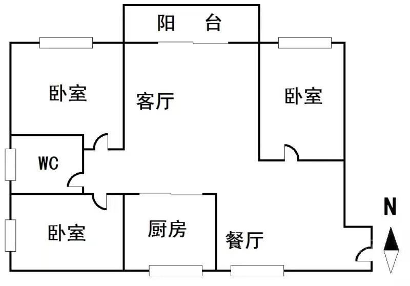 高新区高新精装3室2厅1卫二手房出售13