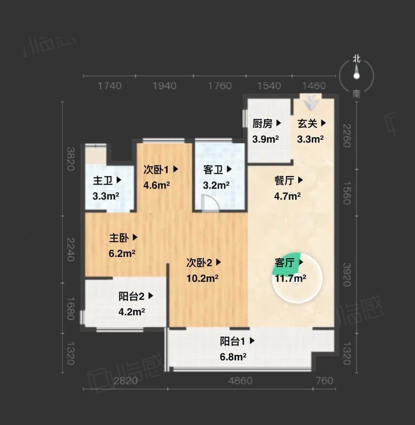 新罗区中城片精装3室2厅2卫二手房出售13