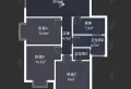 性价比超高的3室2厅2卫1阳台 阳光 视线 无忧！10