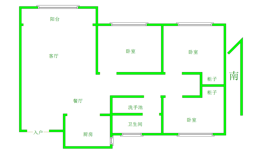 城区城西豪装3室2厅1卫二手房出售12