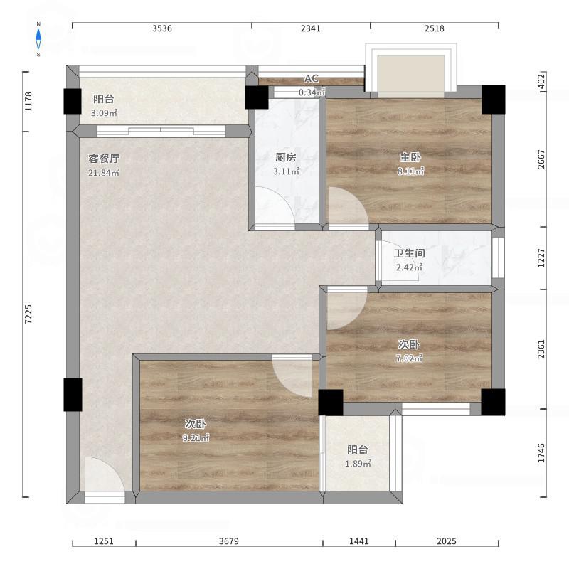 威斯登堡,威斯登堡3室2厅2卫1阳台2000元/月，干净整洁，随时入住9