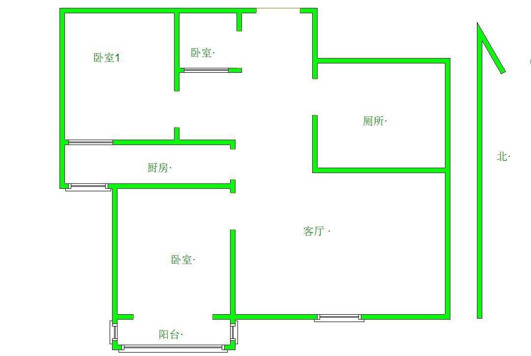 蓝城公寓,蓝城公寓94㎡3室2厅1卫1阳台精装，看房有钥匙9