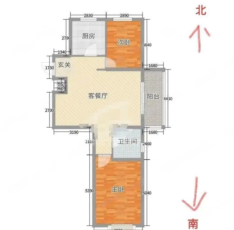 景城名郡,景城名郡99.7㎡2室2厅1卫1阳台，业主急租9