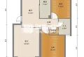 豪华装修2室2厅1卫2阳台，拎包入住，采光空气都很好！12