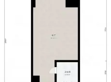 临渭区|万达广场2号公寓1室0厅1卫出售