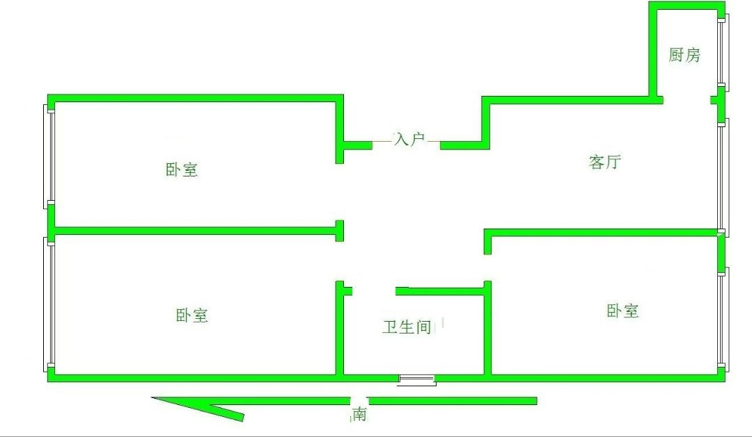 世纪嘉园B区,南北通透三居室 有车位地下室 另算 满五 不止一套11