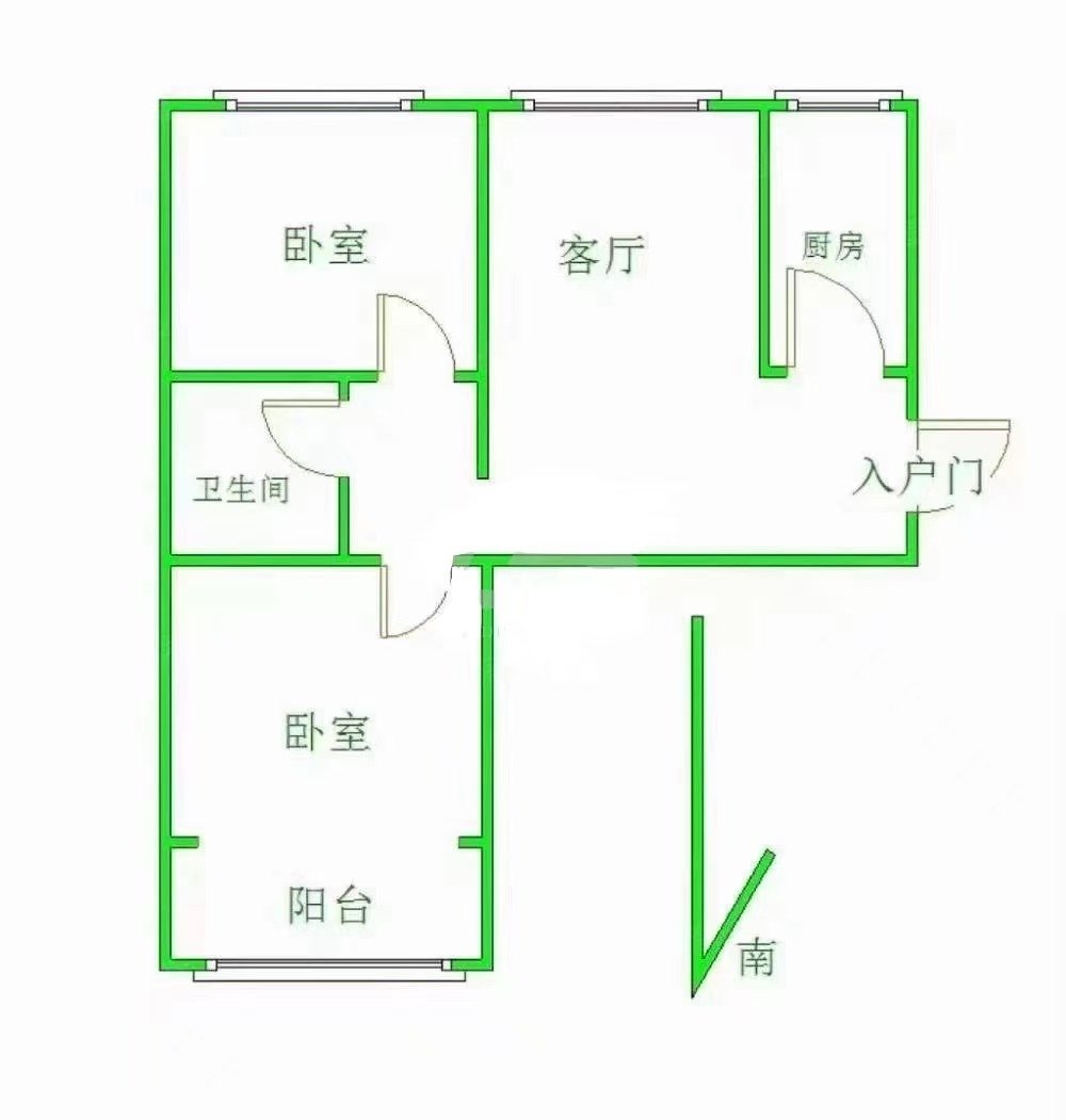 城区城北精装2室2厅1卫二手房出售11