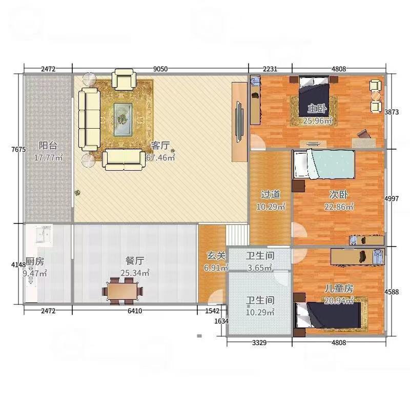 麒麟区城中普通3室2厅2卫二手房出售10