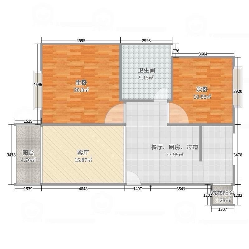沾益县沾益毛坯2室2厅1卫二手房出售11