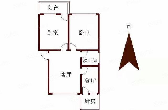 德建小区2室2厅1卫-德建小区二手房价